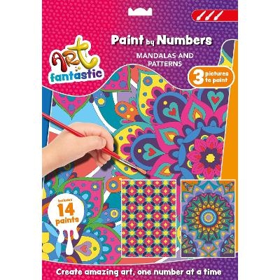 Art Fantastic Paint-by-Numbers 3-in-1 Kit: Mandalas and Patterns - 