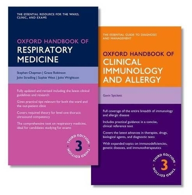 Oxford Handbook of Respiratory Medicine and Oxford Handbook of Clinical Immunology and Allergy - Gavin Spickett, Stephen Chapman, Grace Robinson, John Stradling, Sophie West