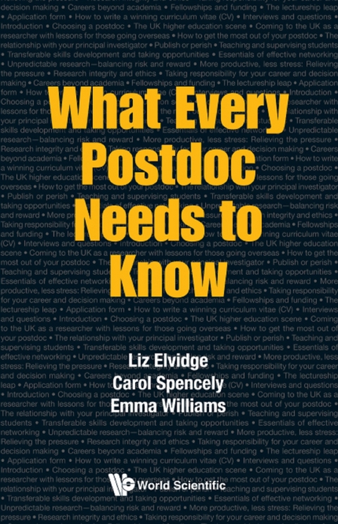 What Every Postdoc Needs To Know -  Spencely Carol Spencely,  Williams Emma Williams,  Elvidge Liz Elvidge