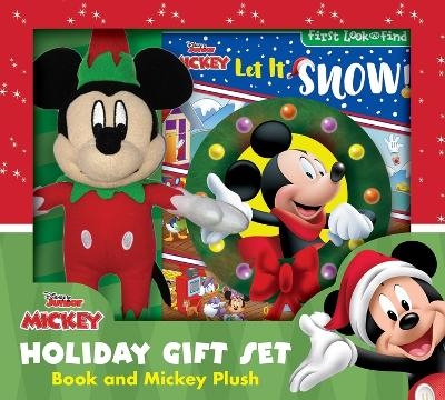 Disney Junior Mickey Mouse Clubhouse: Let It Snow! Holiday Gift Set Book and Mickey Plush -  Pi Kids