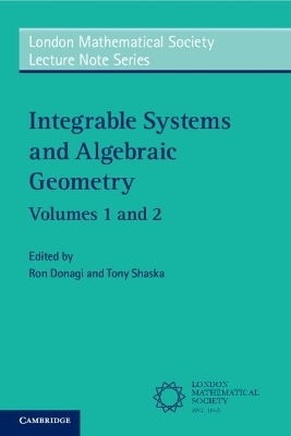 Integrable Systems and Algebraic Geometry 2 Volume Paperback Set - 