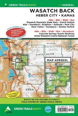 Wasatch Back, UT No. 4093sxl - Green Trails Maps