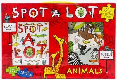 Spot a Lot Animals Board Book & Giant Floor Puzzle - Steve Smallman