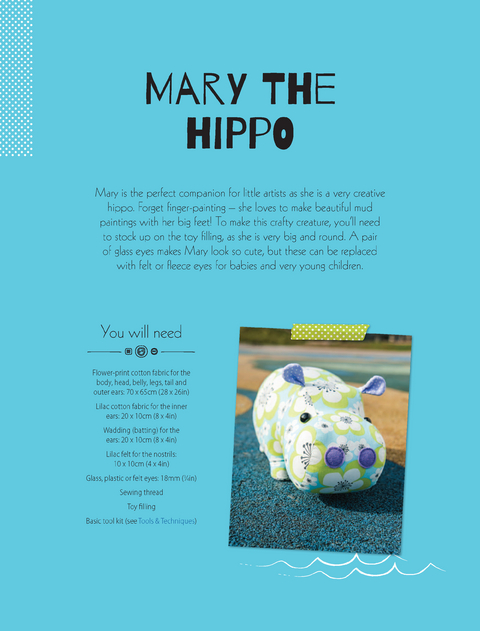 Mary the Hippo Soft Toy Pattern -  Mariska Vos Bolman