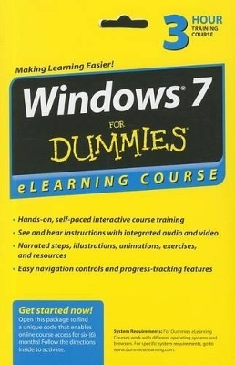 Windows 7 For Dummies eLearning Course Access Code Card (6 Month Subscription) - 