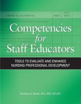 Competencies for Staff Educators - Barbara Brunt, Julia Aucoin