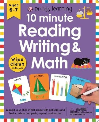 Wipe Clean Workbook: 10 Minute Reading, Writing, and Math - Roger Priddy