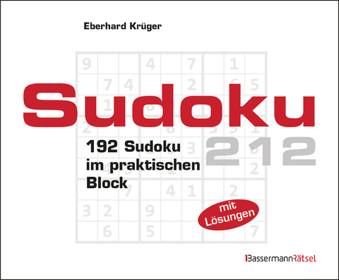 Sudokublock 212 (5 Exemplare à 2,99 €) - Eberhard Krüger