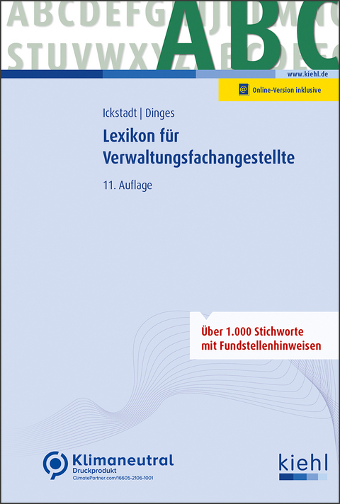 Lexikon für Verwaltungsfachangestellte - Ewald Ickstadt, Marvin Dinges