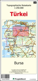 Bursa - Topographische Reisekarte 1:250.000 Türkei (Blatt 2) - Jens Uwe Mollenhauer