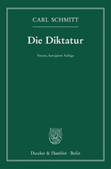 Die Diktatur. - Carl Schmitt