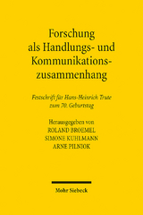 Forschung als Handlungs- und Kommunikationszusammenhang - 