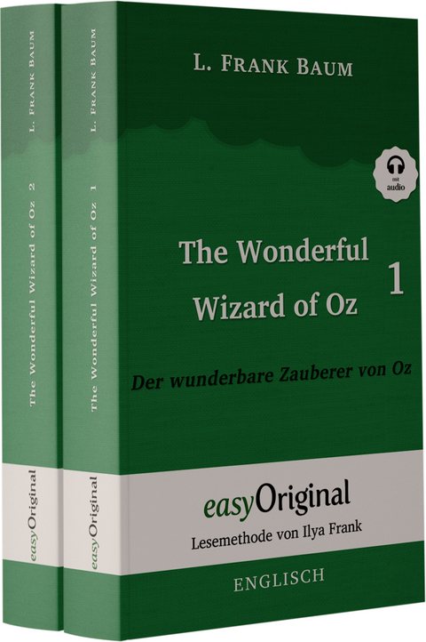 The Wonderful Wizard of Oz / Der wunderbare Zauberer von Oz - 2 Teile (Buch + 2 MP3 Audio-CDs) - Lesemethode von Ilya Frank - Zweisprachige Ausgabe Englisch-Deutsch - L. Frank Baum