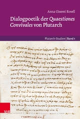 Dialogpoetik der Quaestiones Convivales von Plutarch - Anna Ginestí Rosell