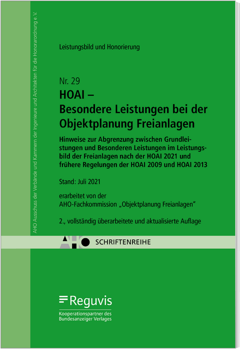 HOAI – Besondere Leistungen bei der Objektplanung Freianlagen Onlineversion