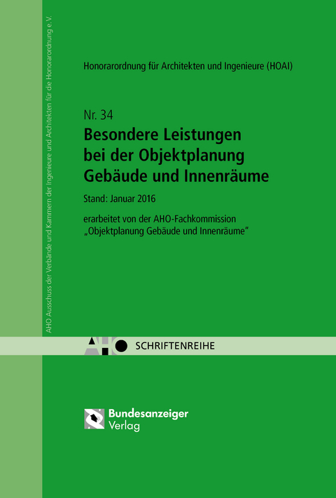 Besondere Leistungen bei der Objektplanung Gebäude und Innenräume Onlineversion