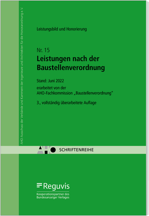 Leistungsbild und Honorierung - Leistungen nach der Baustellenverordnung Onlineversion