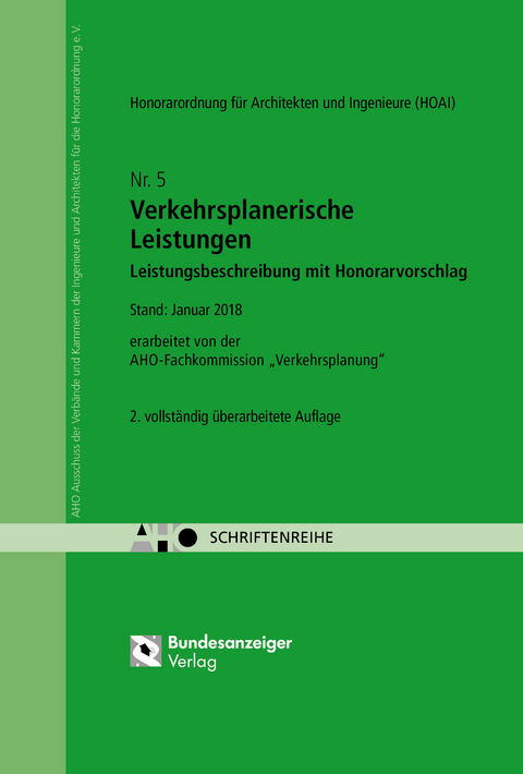 Verkehrsplanerische Leistungen - Leistungsbeschreibung mit Honorarvorschlag Onlineversion