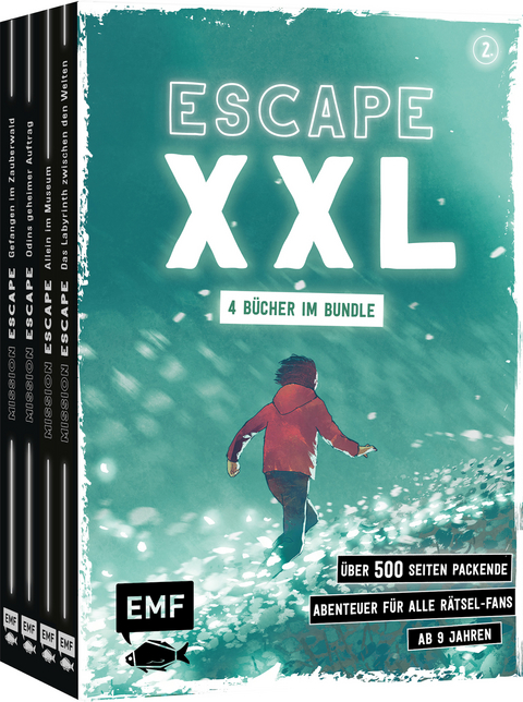 Escape XXL – über 500 Seiten packende Abenteuer für alle Rätsel-Fans ab 9 Jahren (Band 2) - Arnaud Varennes-Schmitt,  Lylian, Abel Oltramare, Natacha Godeau