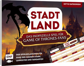 Stadt, Land, das inoffizielle Spiel für Game of Thrones-Fans - Der Spieleklassiker für Fans der Häuser Stark, Lannister und Targaryen - 