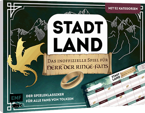 Stadt, Land, das inoffizielle Spiel für Herr der Ringe-Fans - Der Spieleklassiker für alle Fans von Tolkien