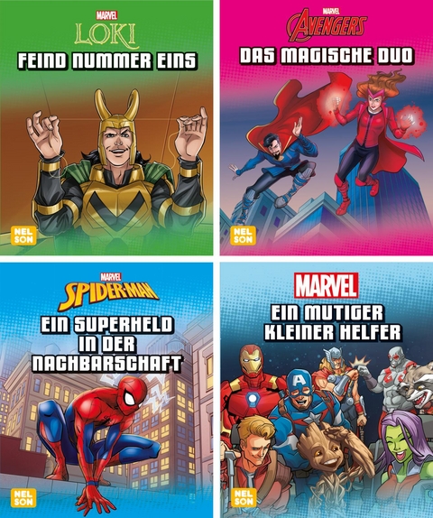 Nelson Mini-Bücher: Marvel 1-4 (Einzel/WWS)