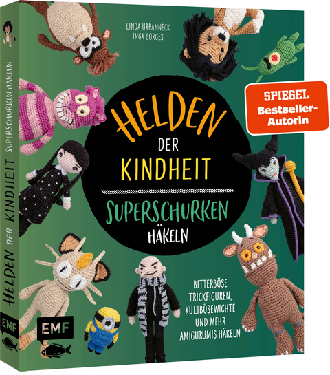 Helden der Kindheit – Superschurken häkeln - Linda Urbanneck, Inga Borges