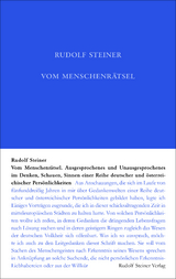 Vom Menschenrätsel - Steiner, Rudolf