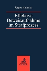 Effektive Beweisaufnahme im Strafprozess - Jürgen Heinrich