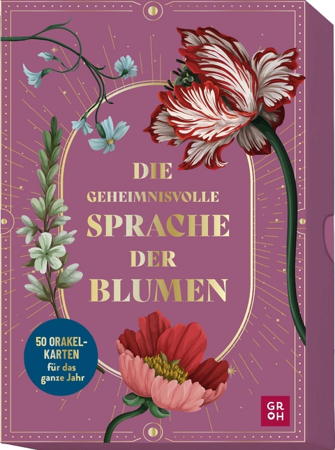 Die geheimnisvolle Sprache der Blumen - 50 Orakelkarten für das ganze Jahr - 