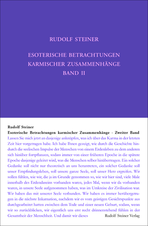 Esoterische Betrachtungen karmischer Zusammenhänge - Rudolf Steiner