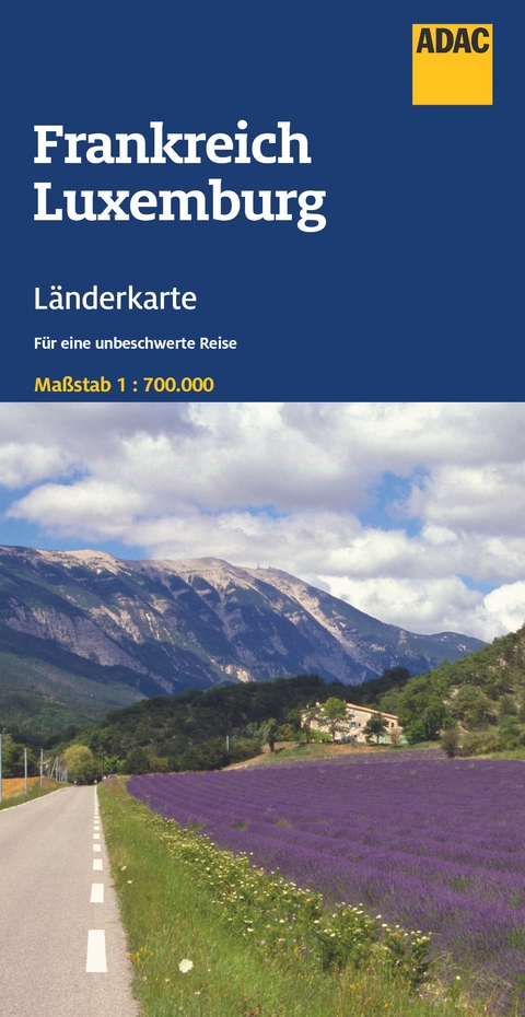 ADAC Länderkarte Frankreich, Luxemburg 1:700.000