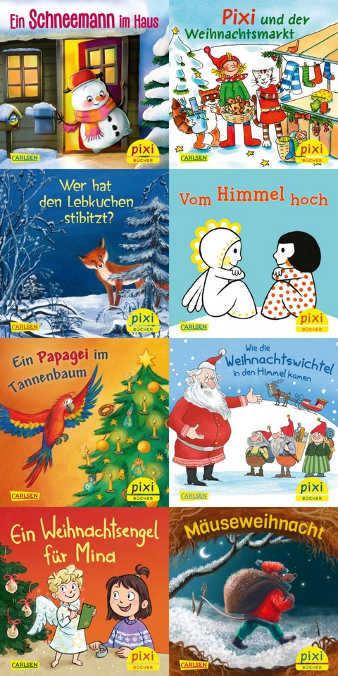 Pixi-Weihnachts-8er-Set 38: Zauberhafte Weihnachten mit Pixi (8x1 Exemplar) -  diverse