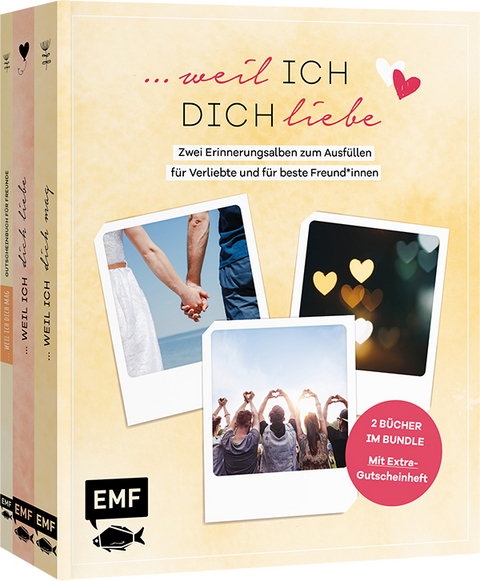 …weil ich dich liebe – Zwei Bücher im Bundle: Erinnerungsalben für Verliebte und für beste Freund*innen