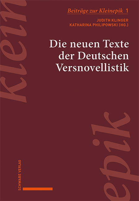 Die neuen Texte der Deutschen Versnovellistik - 