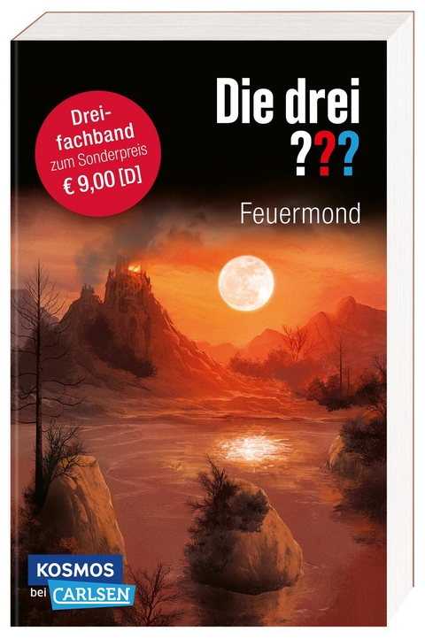 Die drei ???: Feuermond. Dreifachband. (Enthält die Bände: Das Rätsel der Meister, Der Pfad der Täuschung, Die Nacht der Schatten) - André Marx