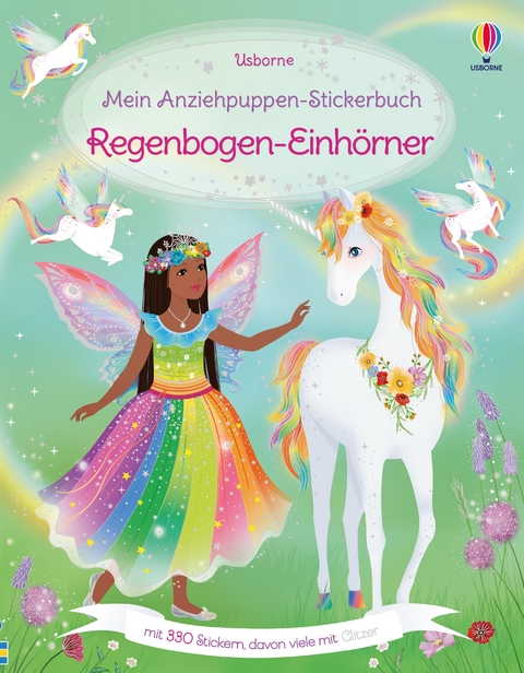 Mein Anziehpuppen-Stickerbuch: Regenbogen-Einhörner - Fiona Watt