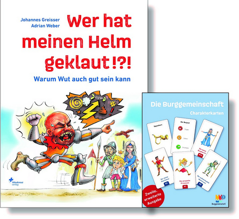 Buch "Wer hat meinen Helm geklaut!?!" und Charakterkarten - Johannes Greisser