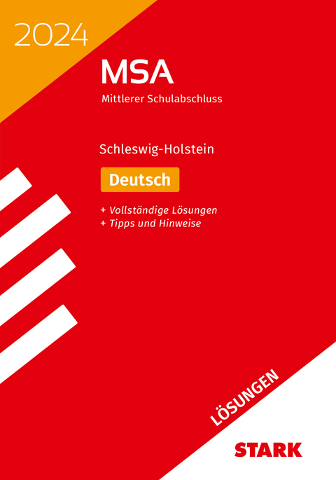 STARK Lösungen zu Original-Prüfungen und Training MSA 2024 - Deutsch - Schleswig-Holstein