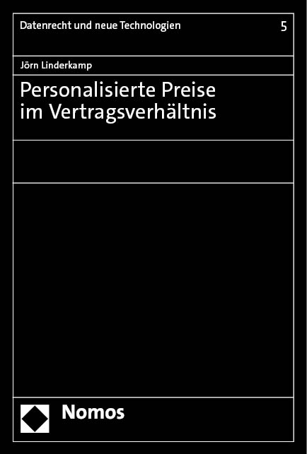 Personalisierte Preise im Vertragsverhältnis - Jörn Linderkamp