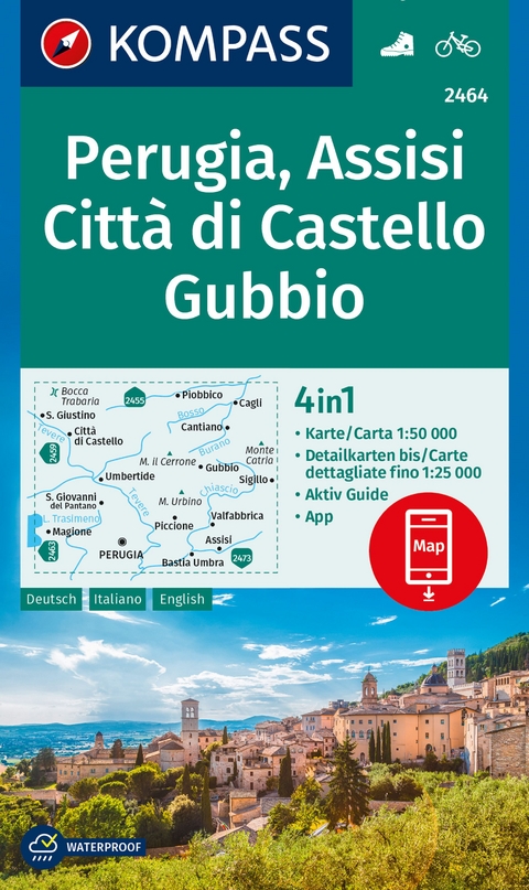 Perugia, Assisi, Città di Castello, Gubbio