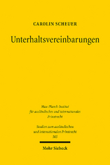 Unterhaltsvereinbarungen - Carolin Scheuer