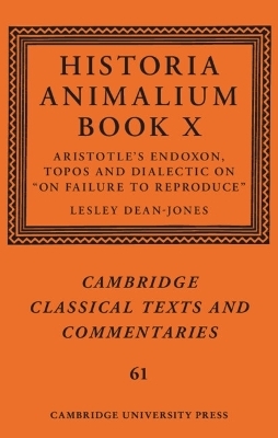 Historia Animalium Book X