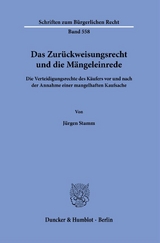 Das Zurückweisungsrecht und die Mängeleinrede. - Jürgen Stamm