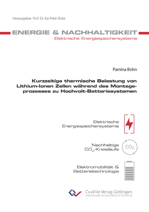 Kurzzeitige thermische Belastung von Lithium-Ionen Zellen während des Montageprozesses zu Hochvolt-Batteriesystemen - Pamina Bohn