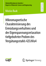 Mikromagnetische Charakterisierung des Ermüdungsverhaltens und der Eigenspannungsrelaxation tiefgebohrter Proben des Vergütungsstahls 42CrMo4 - Nikolas Baak