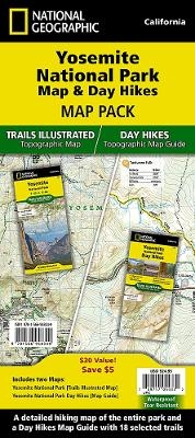 Yosemite National Park Map & Day Hikes [map Pack Bundle] - National Geographic Maps