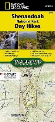 Shenandoah National Park Day Hikes Map - National Geographic Maps