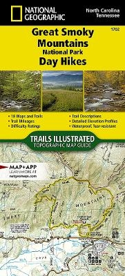 Great Smoky Mountains National Park Day Hikes Map - National Geographic Maps