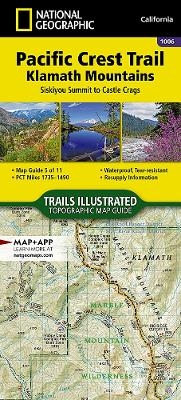 Pacific Crest Trail: Klamath Mountains Map [siskiyou Summit To Castle Crags] - National Geographic Maps